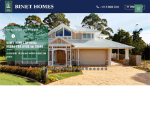 Tablet Screenshot of binethomes.com.au